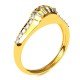 Abstract American Diamond Ring