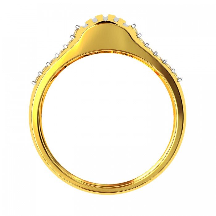 Abstract American Diamond Ring