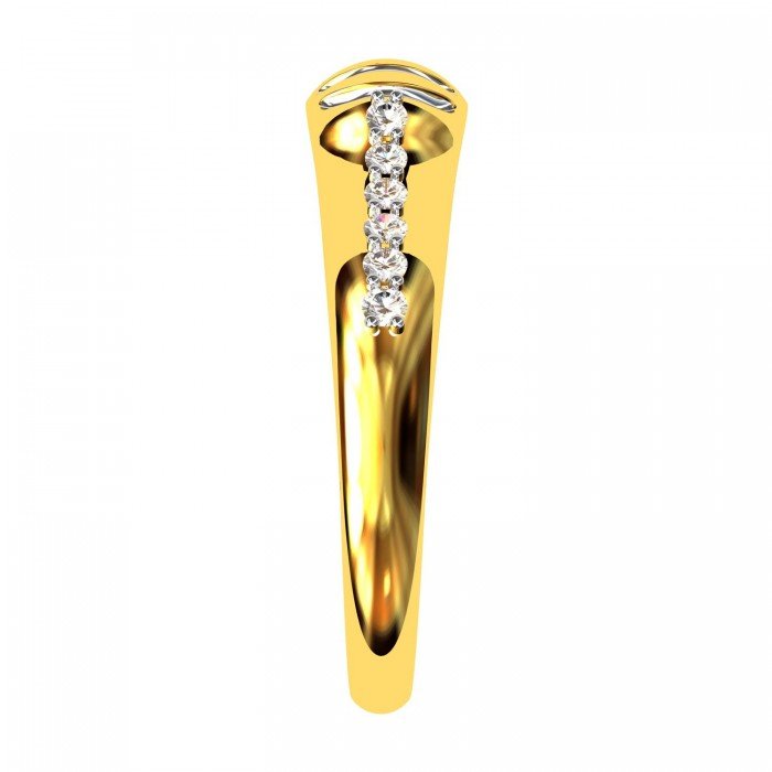 Abstract American Diamond Ring