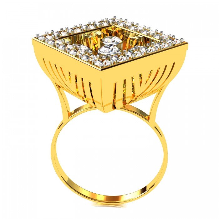 Square Cocktail Ring