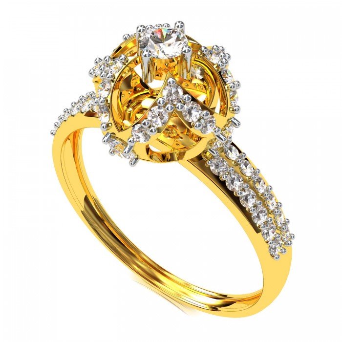 Women American Diamond Cocktail Ring Women American Diamond Cocktail Ring