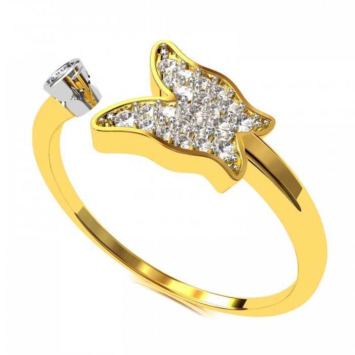 Butterfly American Diamond Ring
