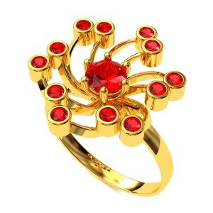 Ruby Cocktail Ring