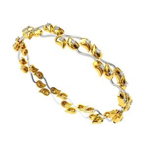 Leaves Diamond Bangle