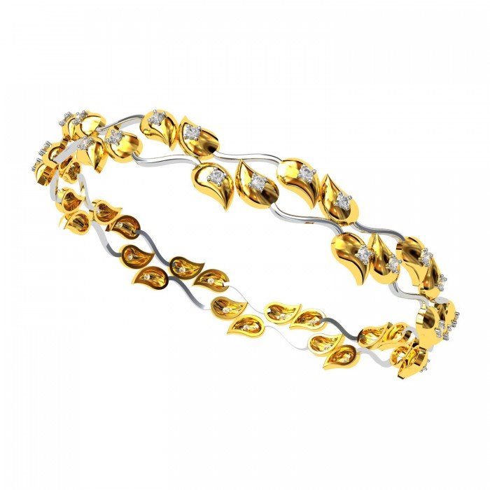 Leaves Diamond Bangle