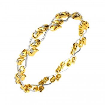 Leaves Diamond Bangle