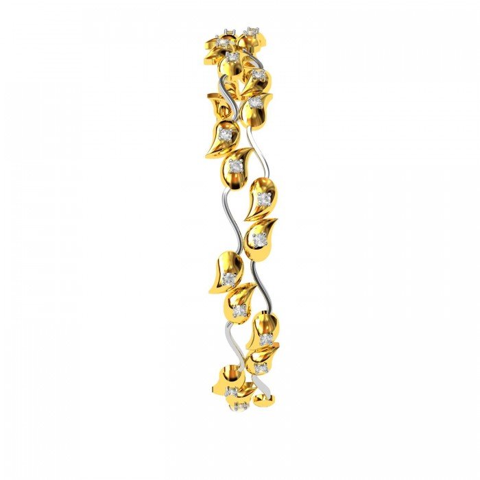 Leaves Diamond Bangle