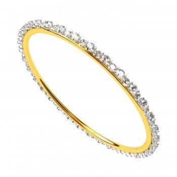 Stylish Single Line Diamond Bangles