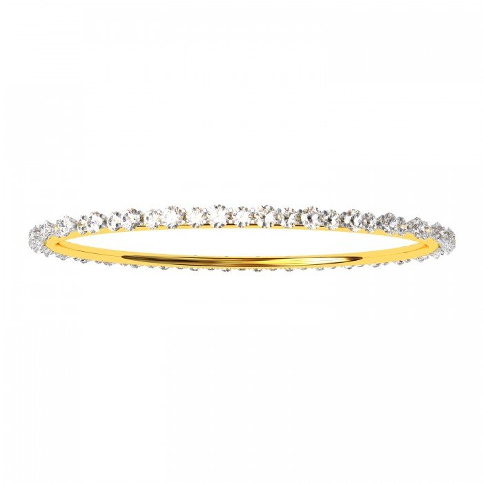 Stylish Single Line Diamond Bangles