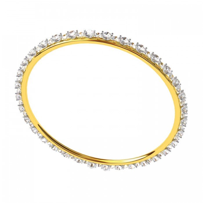 Stylish Single Line Diamond Bangles