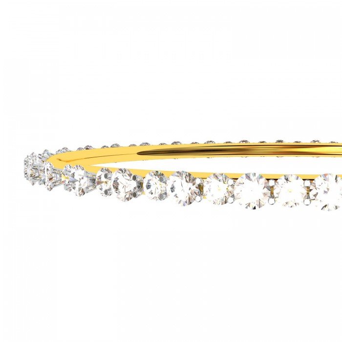 Stylish Single Line Diamond Bangles