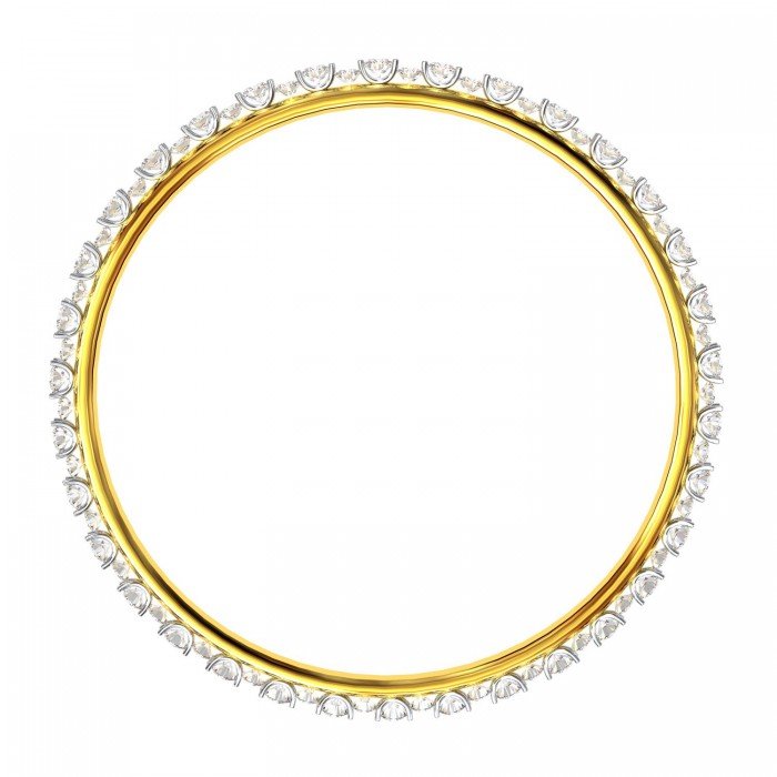 Stylish Single Line Diamond Bangles