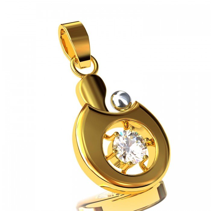 Stylish Solitaire Pendant