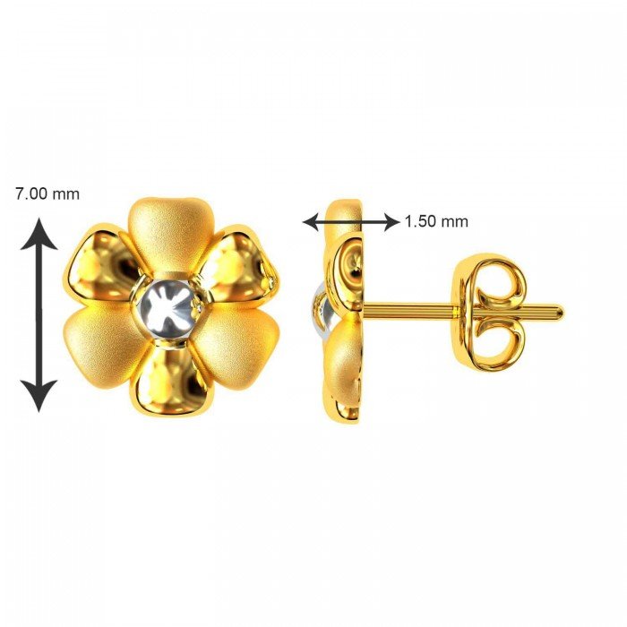 Gold Ball Earring