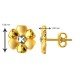 Gold Ball Earring