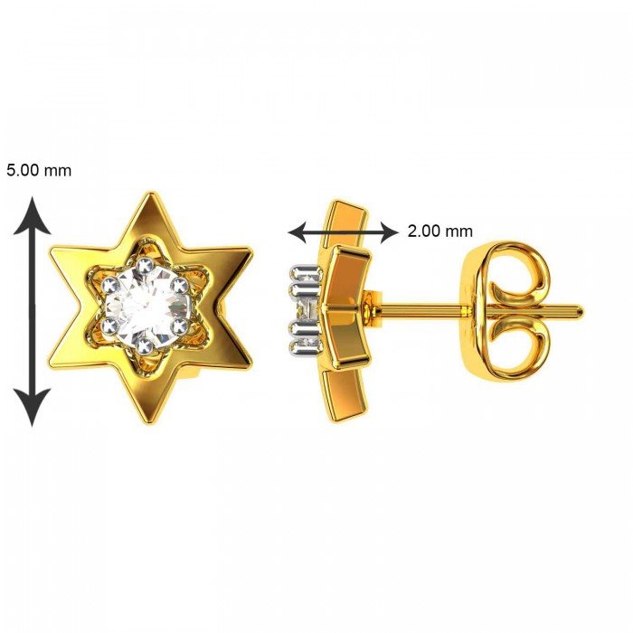 Star American Diamond Earring