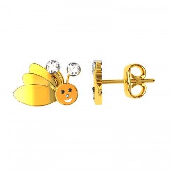 Smile Bee Earring