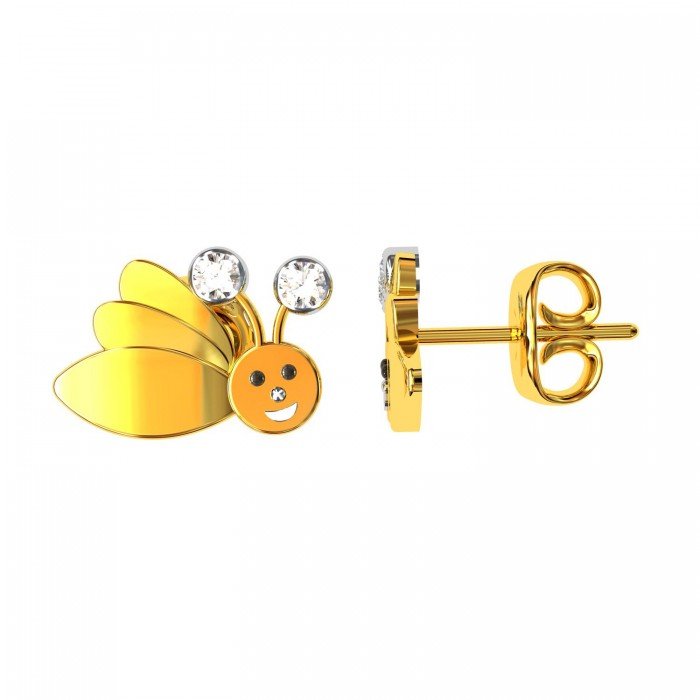 Smile Bee Earring