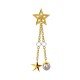 Star Dangling Pearl Earring