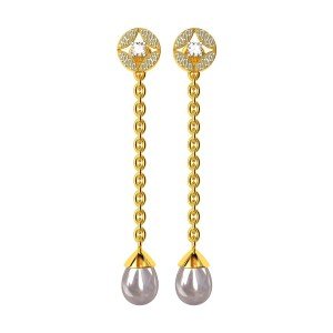 Changeable Gold Drop Earrings