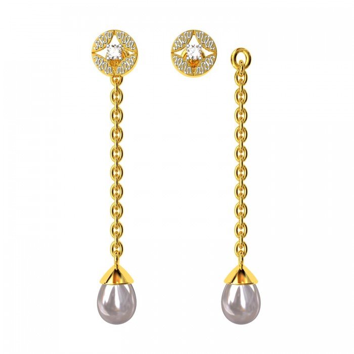 Changeable Gold Drop Earrings