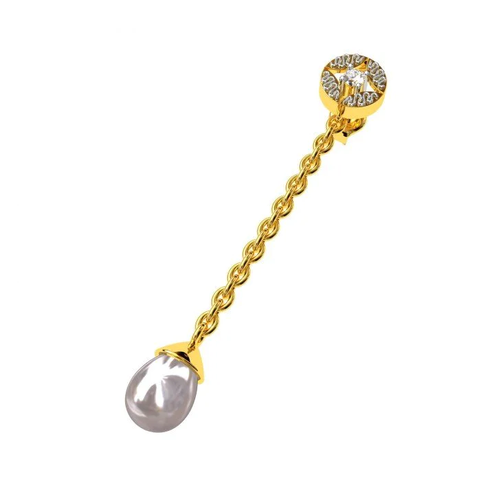 Changeable gold shop drop earrings