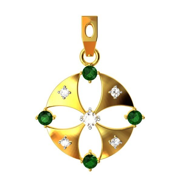 Emerald American Diamond Small Pendant Emerald American Diamond Small Pendant