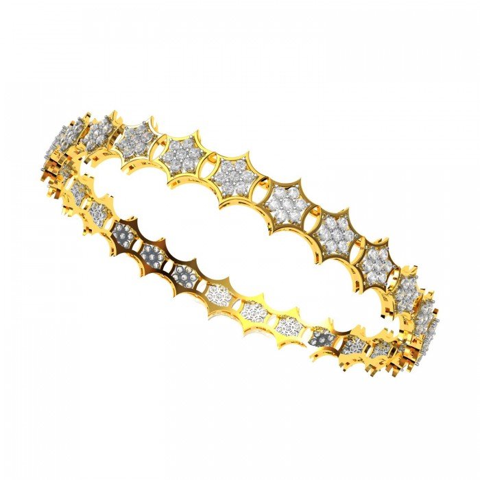 Cluster Diamond Bangle