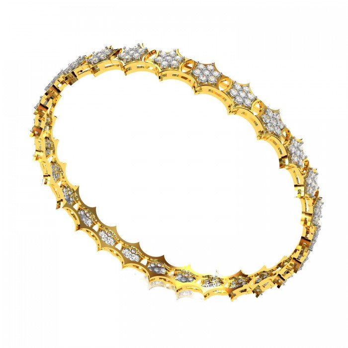 Cluster Diamond Bangle