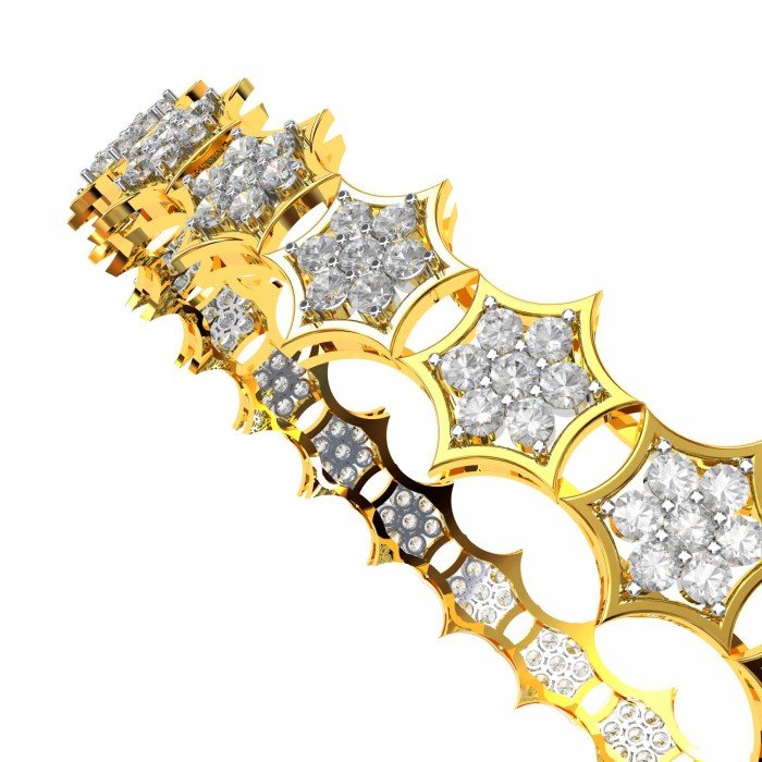 Cluster Diamond Bangle