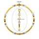 Diamond Round Baguette Tikra Bangle