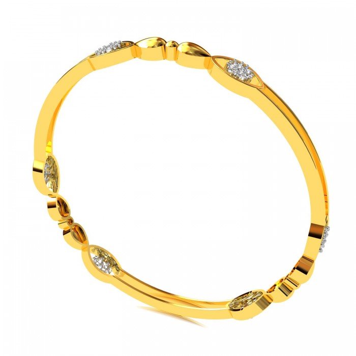 Cluster Diamond Tickra Bangle