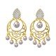 Pearl Chand Earring