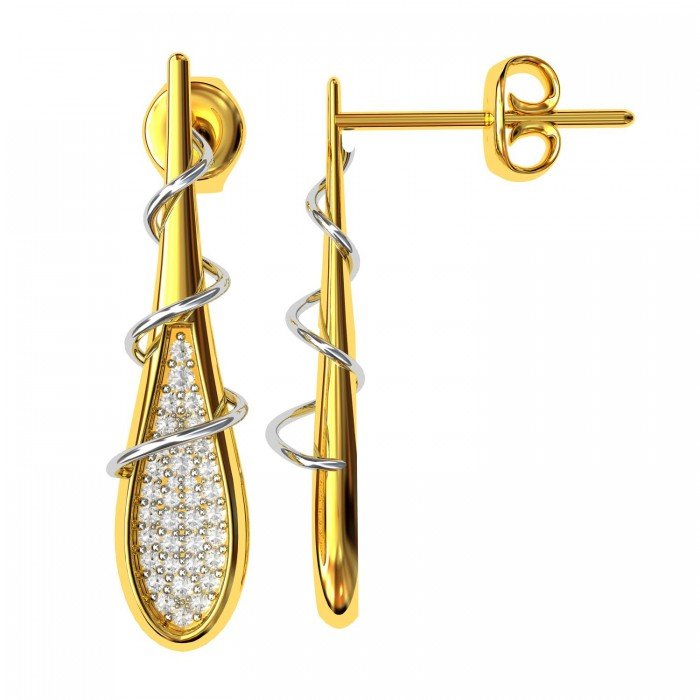 Real American Diamond Earring