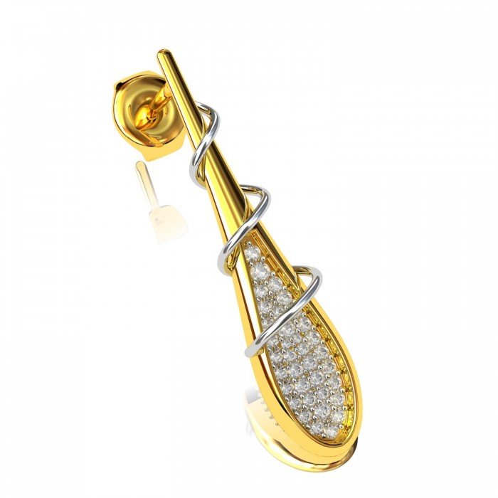 Real American Diamond Earring