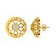 Round Gold Earring