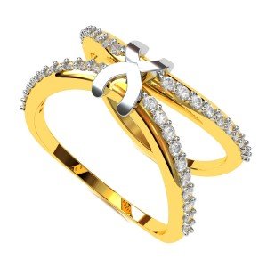 Cross American Diamond Ring