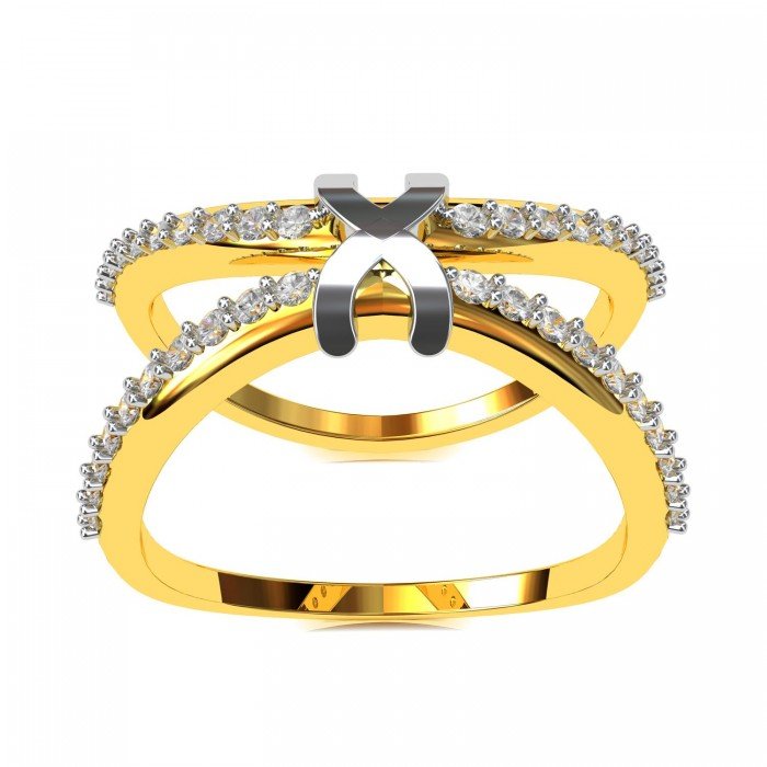 Cross American Diamond Ring