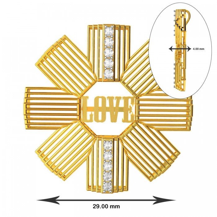 Love Yellow Gold Pendant