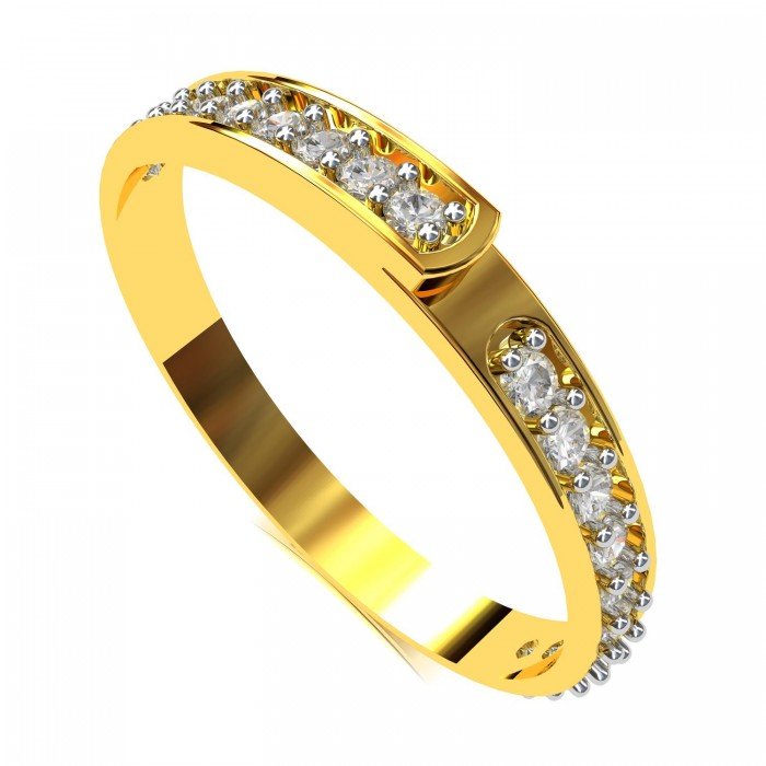 Gold American Diamond Rings