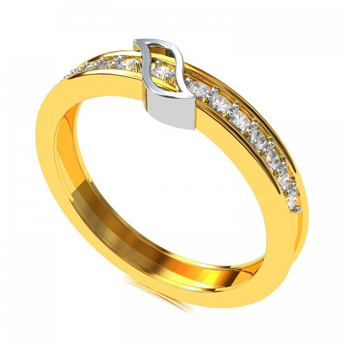 Gold American Diamond Eternity Band