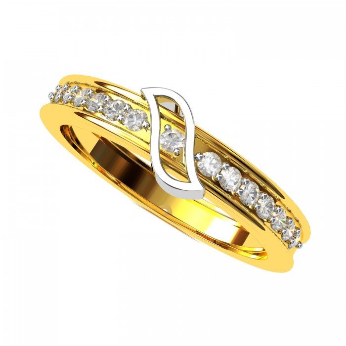 Gold American Diamond Eternity Band