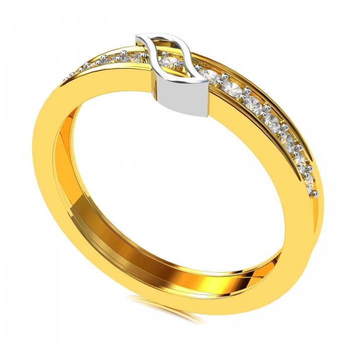 Gold American Diamond Eternity Band