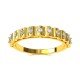 Yellow Gold American Diamond Band Ring