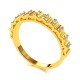 Yellow Gold American Diamond Band Ring