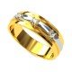 Gold American Diamond Wedding Band