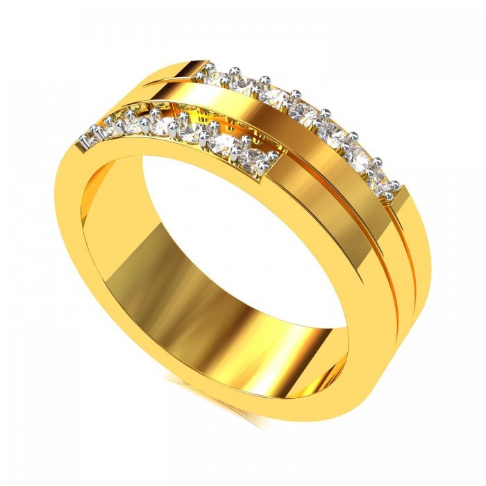 American Diamond Wedding Ring