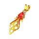 Peacock Ruby American Diamond Long Pendant