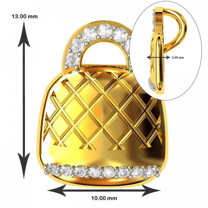 Bag Jewellery Gold Pendant