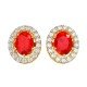 Real Ruby Earring